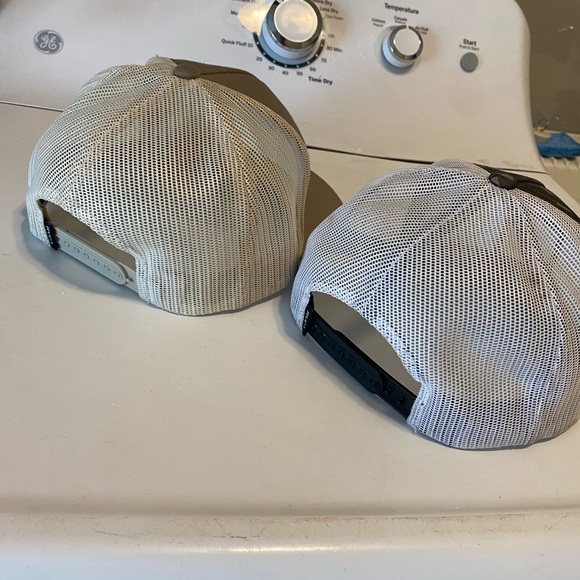 RVCA Tan and Brown Snapback Hats - Picture 5 of 7